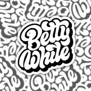 Betty White Sticker