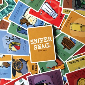 Jeu de cartes escargot tireur d'élite