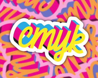 CMYK Vinyl Sticker