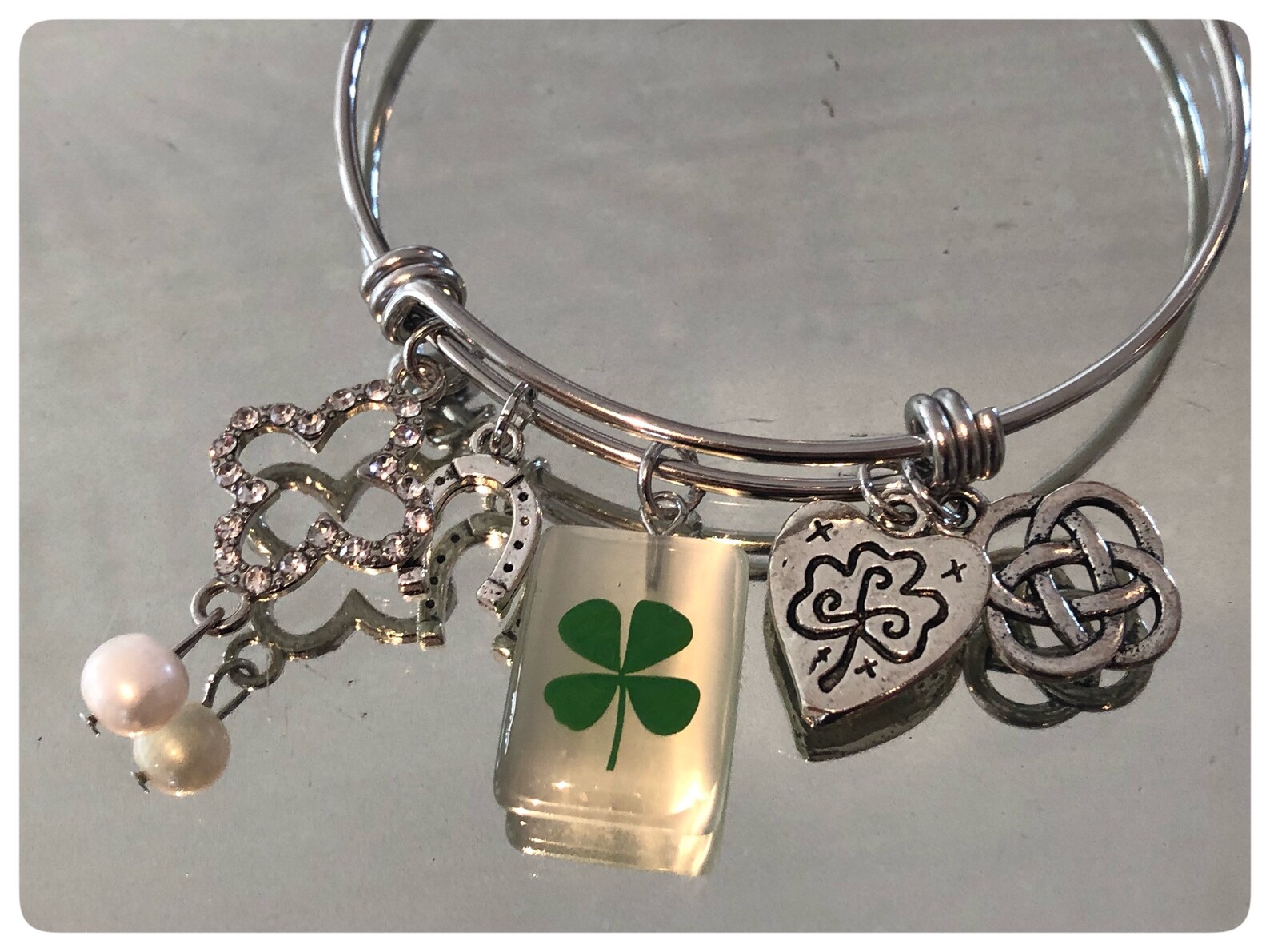 Luck of the Irish Charm Bracelet Etsy