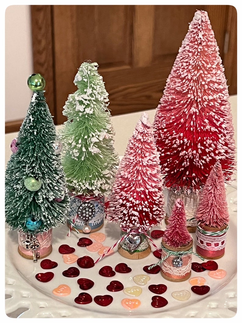 Vintage Thread Spool Valentine Trees - Etsy
