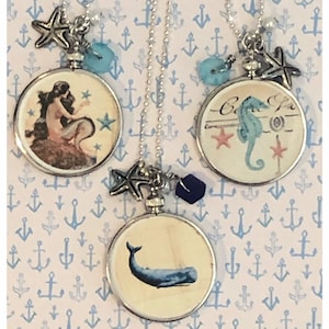 Coastal Collection Glass Lockets