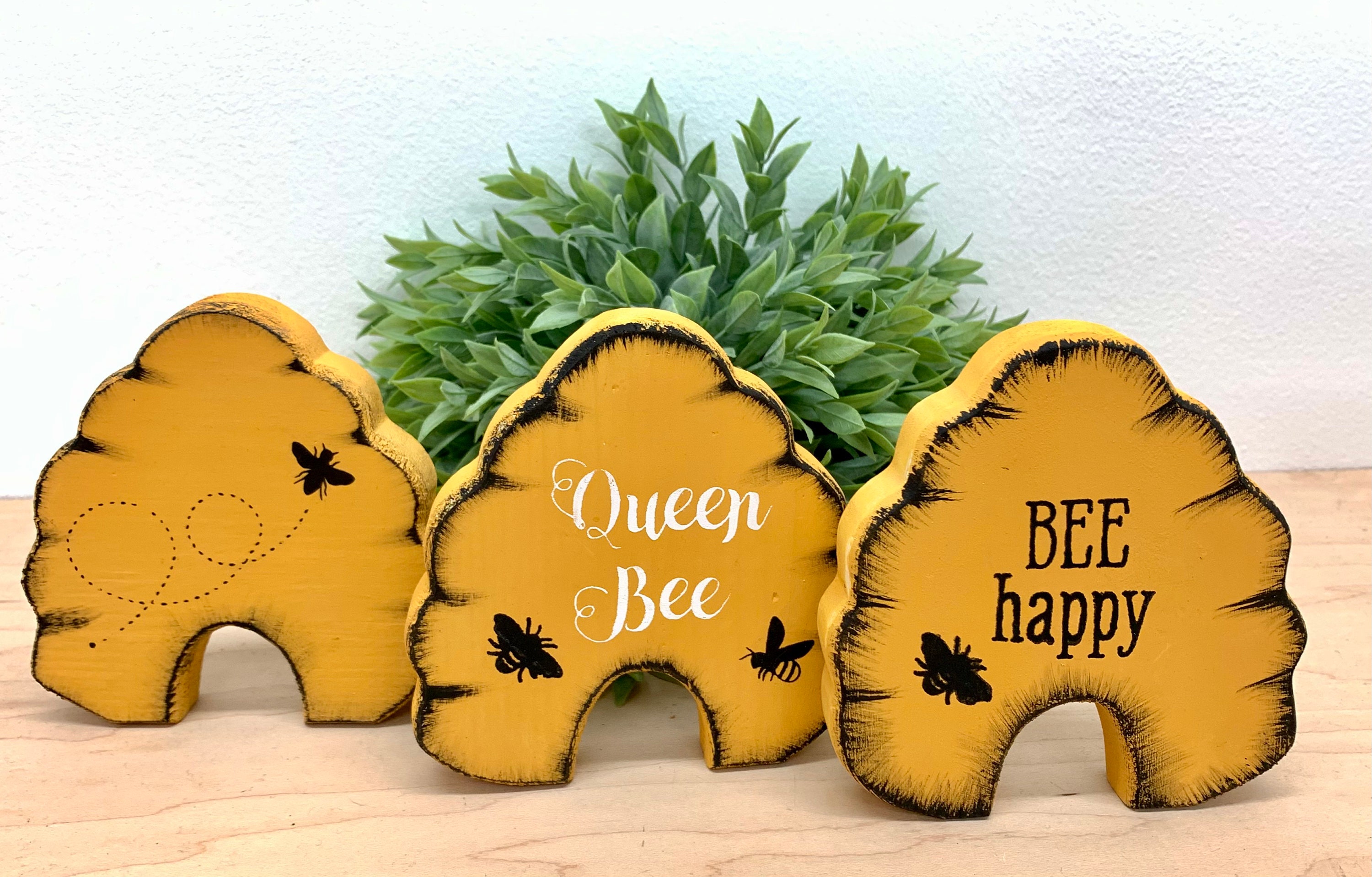 17-Piece Spring Honey Bee Tiered Tray Decor Set – Farmhouse Wooden Signs, Gnomes, Yellow Truck For Table, Shelf, Or Mantel