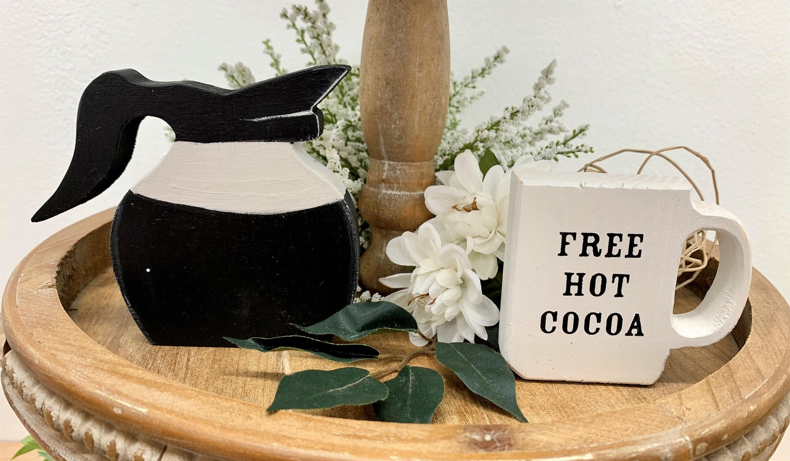 Coffee Tier Tray Decor Farmhouse Tiered Tray Decor Mini Etsy