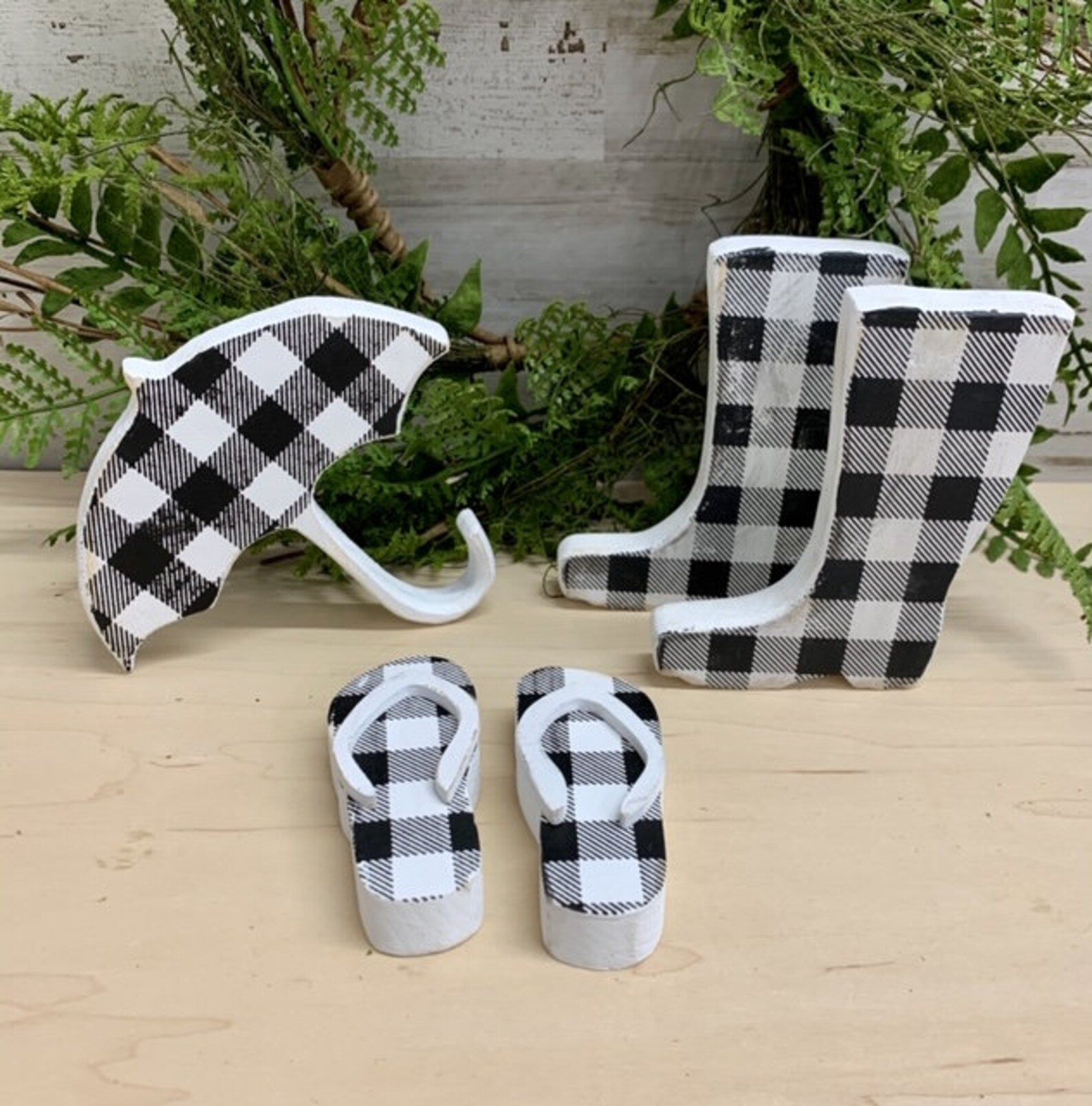 Wood Mini Flip Flop Cut Outs Set of 5 Flip Flop Blanks Blank Etsy