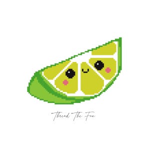 Patrón de bordado de lima en PDF, gráfico de malla 13