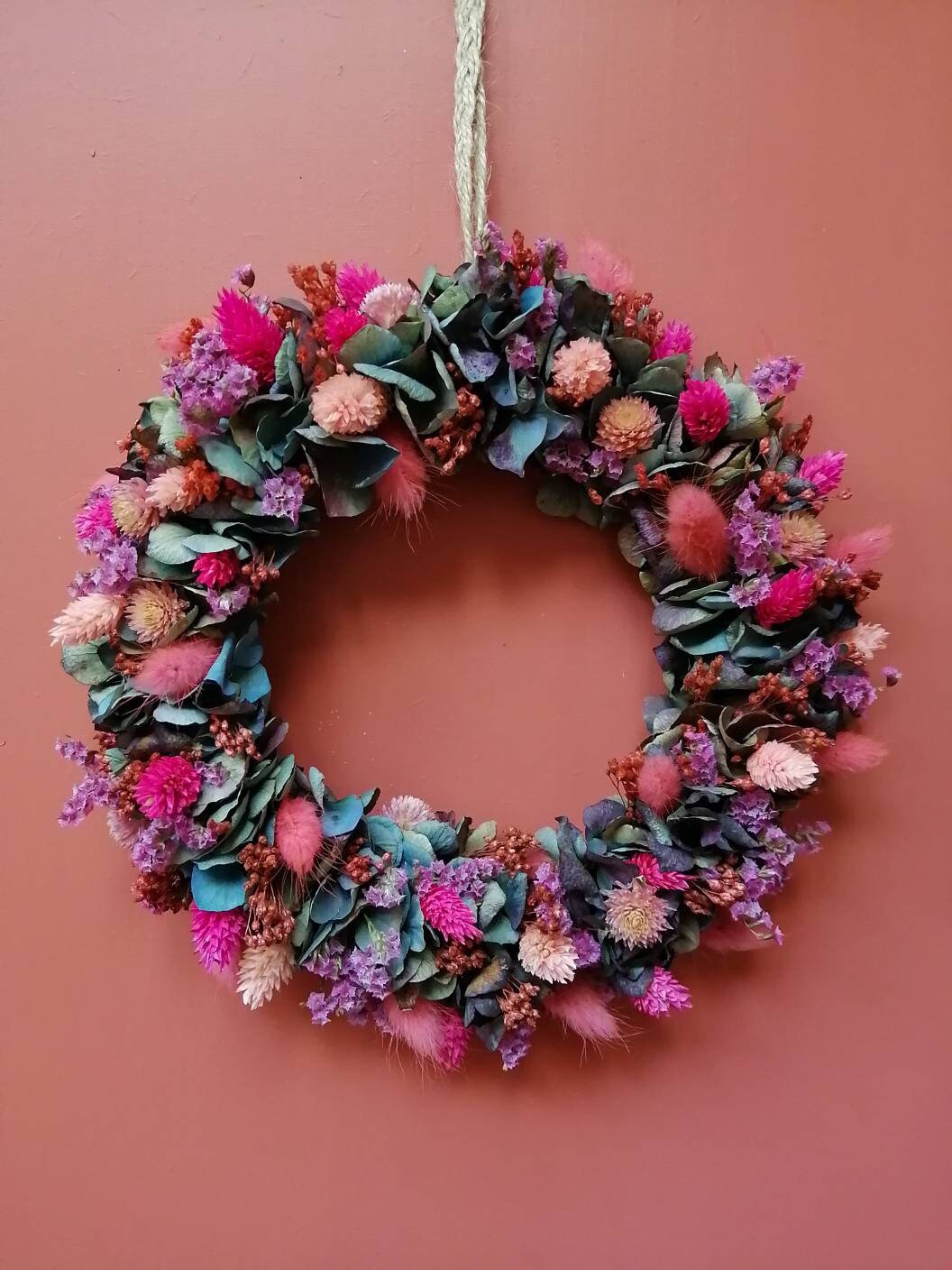 Couronne de Fleurs Séchées