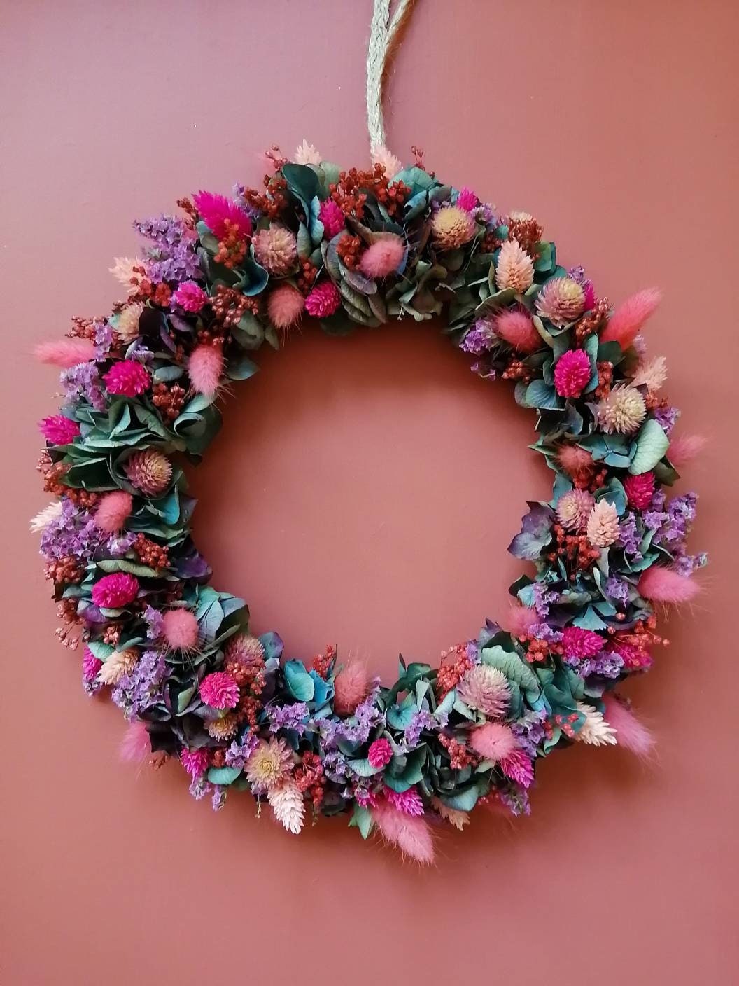 Couronne de Fleurs Séchées