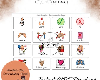 Valentine's Day Communication Board| AAC