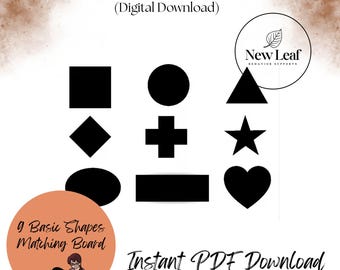 Basic Shapes Matching Board