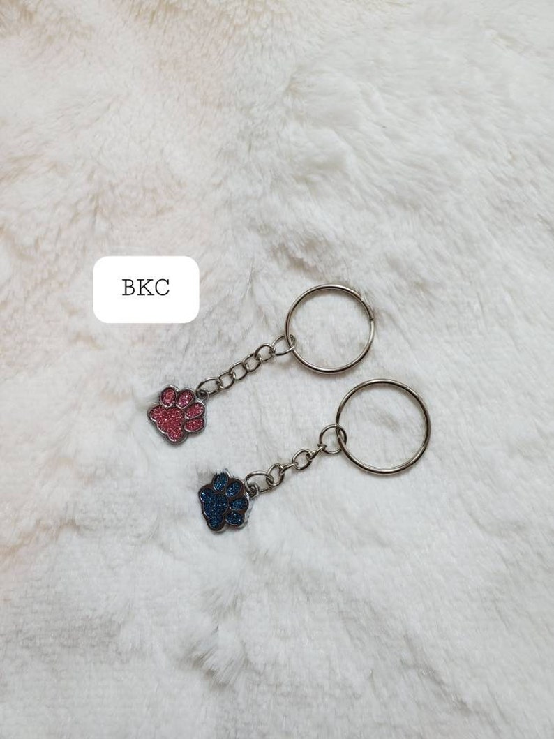 Cat Lover Keychain Animal Paw Cat Dog Keychain mini Unique Keyring Dog Lover Keychain