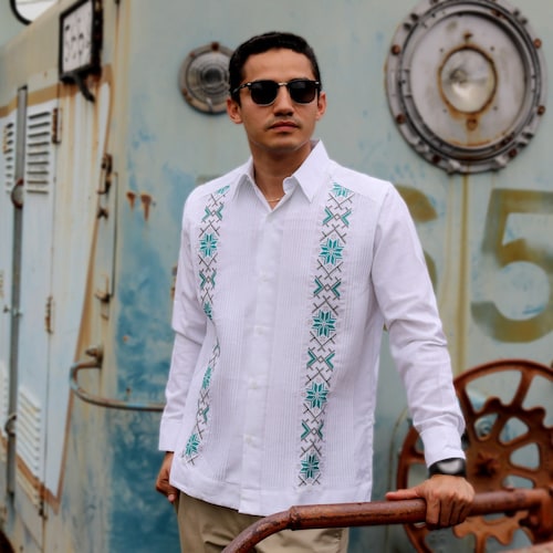 Guayabera Lol Kum Men's Guayabera Mexican Shirt Etsy