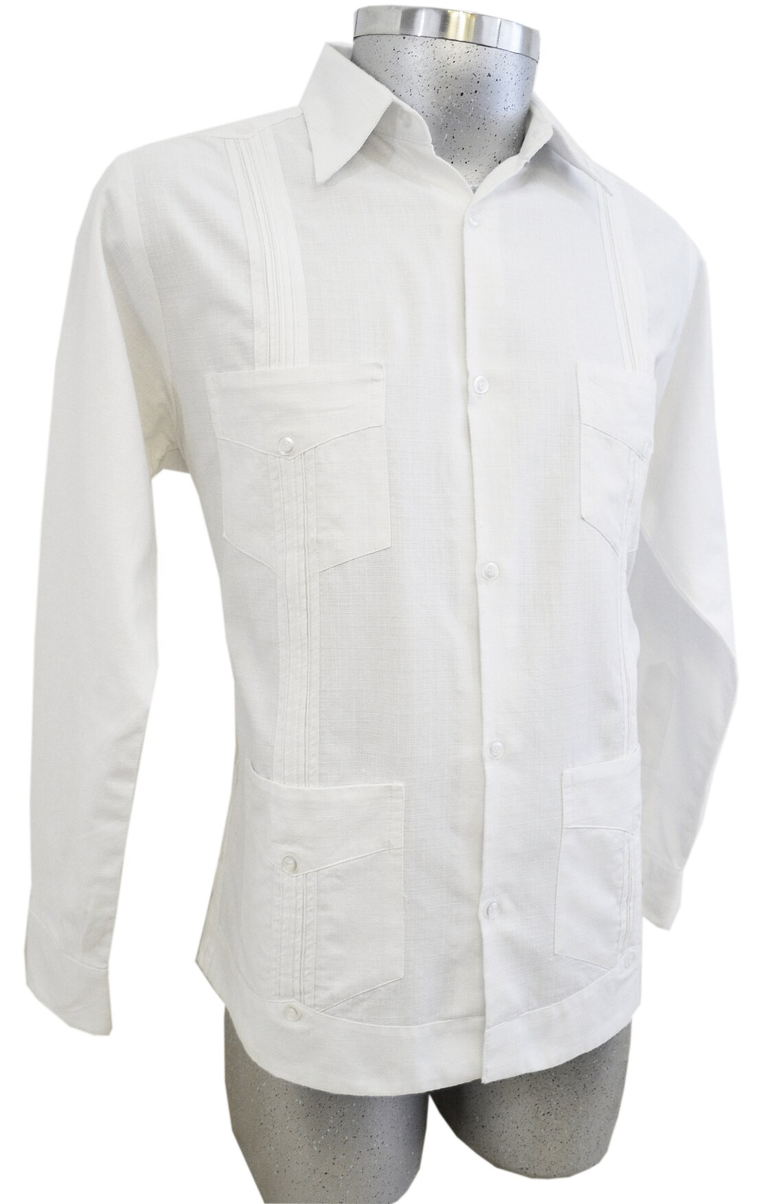 Guayabera Cubana 100 Linen Men's Guayabera White Etsy