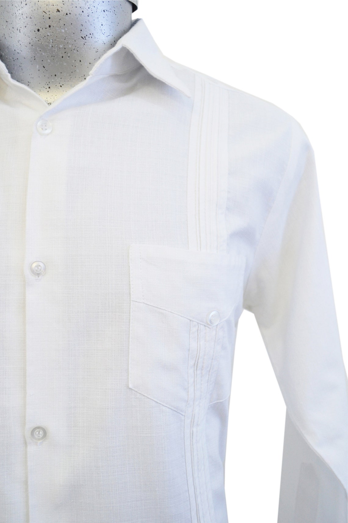 Guayabera Cubana 100 Linen Men's Guayabera White Etsy