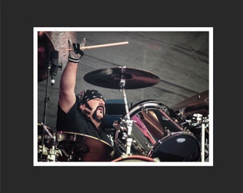 Vinnie Paul hellyeah  12" x 18"  Fine art Print poster pantera Damageplan