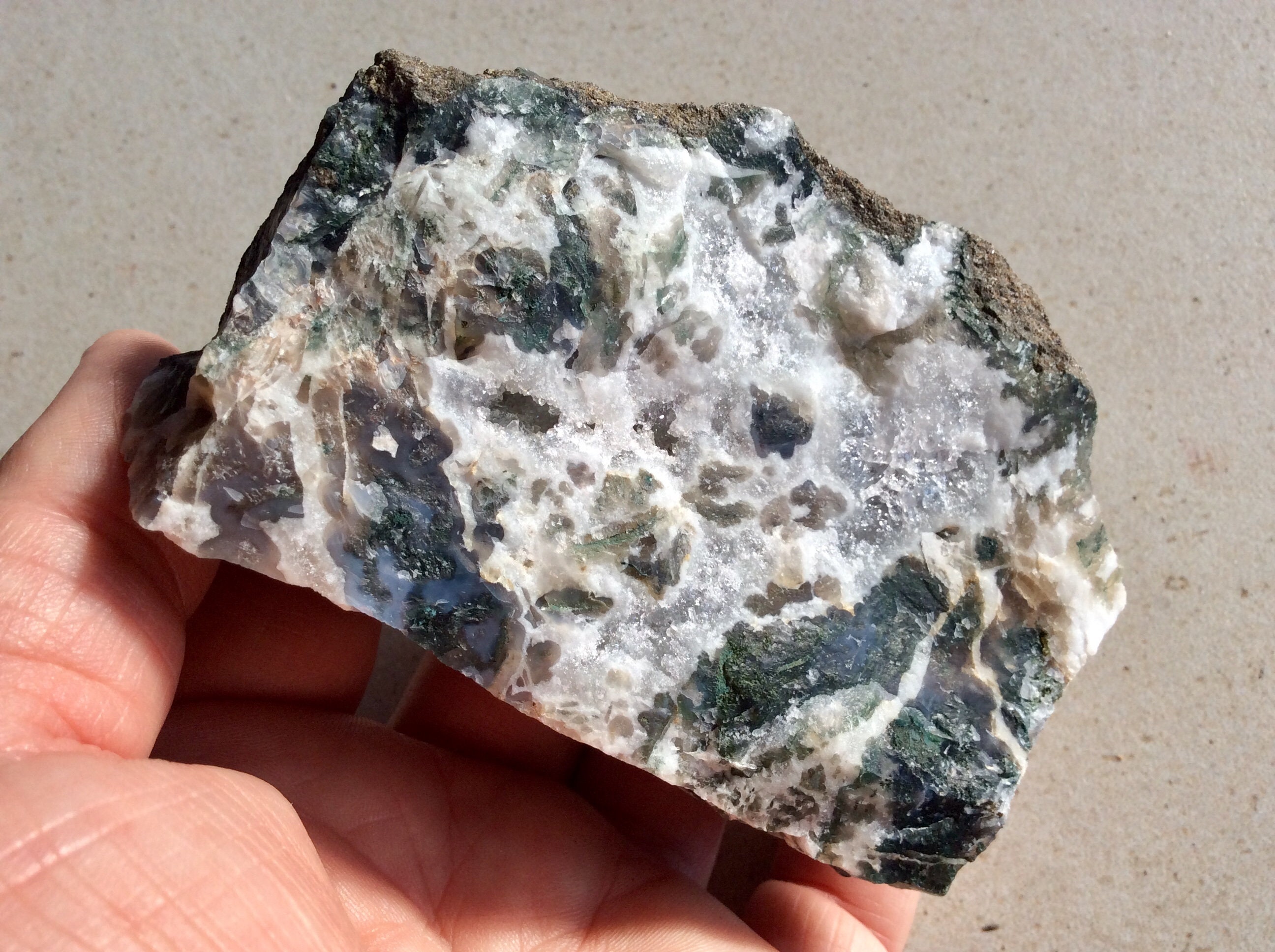 348g Moss Agate/Tree Agate Rough Chunk 2 | Etsy