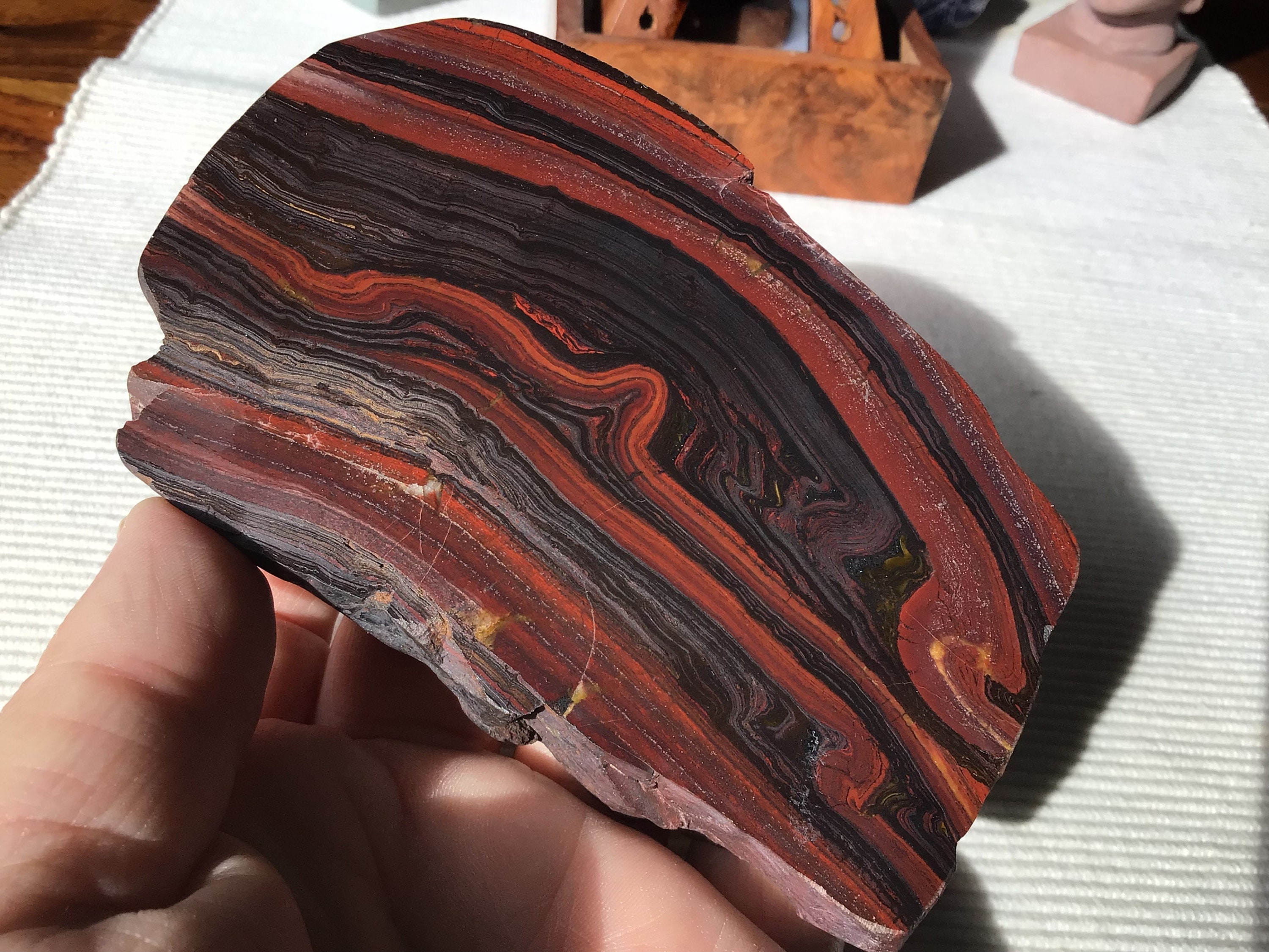 301g Banded Ironstone with Hematite Polished Slab A Etsy