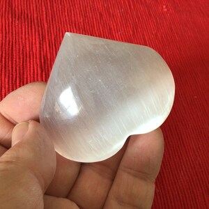 69g Selenite Heart 1C