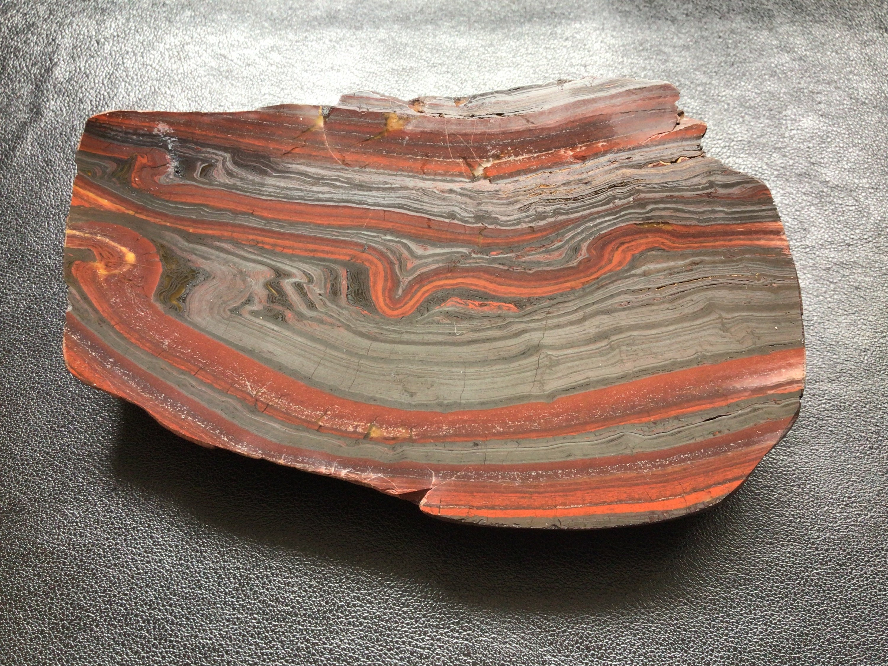 301g Banded Ironstone with Hematite Polished Slab A Etsy