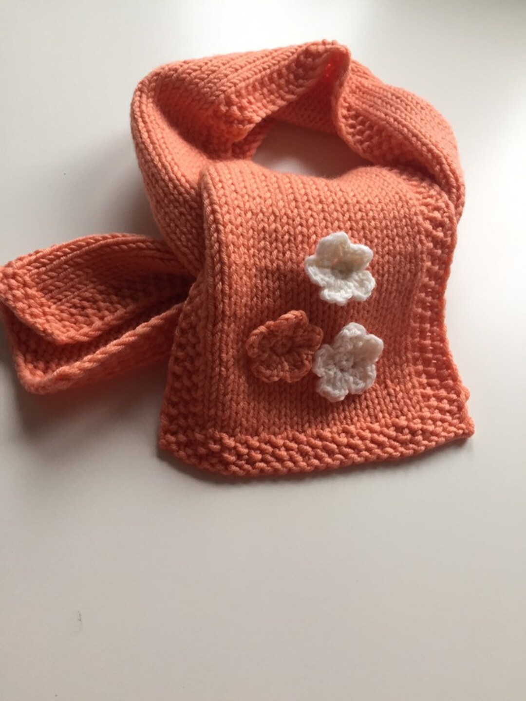 Baby Girl Winter Scarf/toddler Girl Winter Scarf/knitted Girl Winter