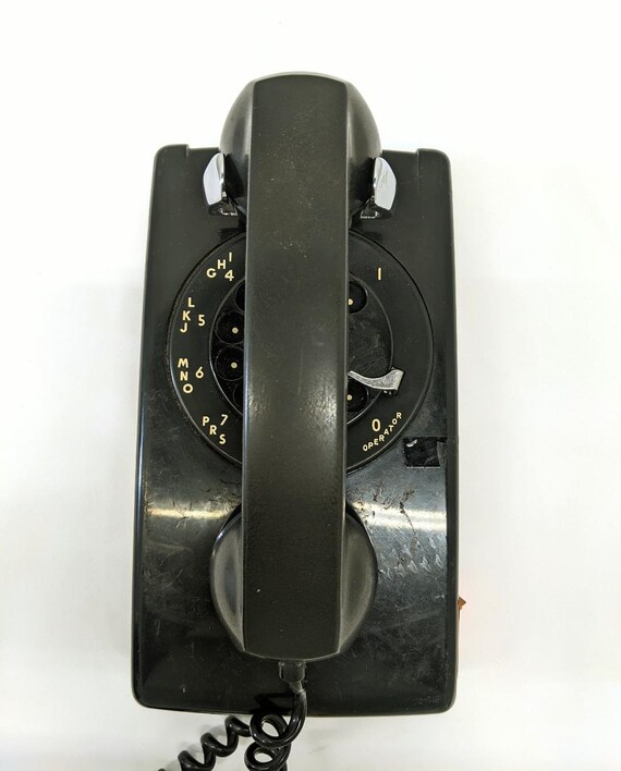 Vintage Rotary Wall Telephone Etsy