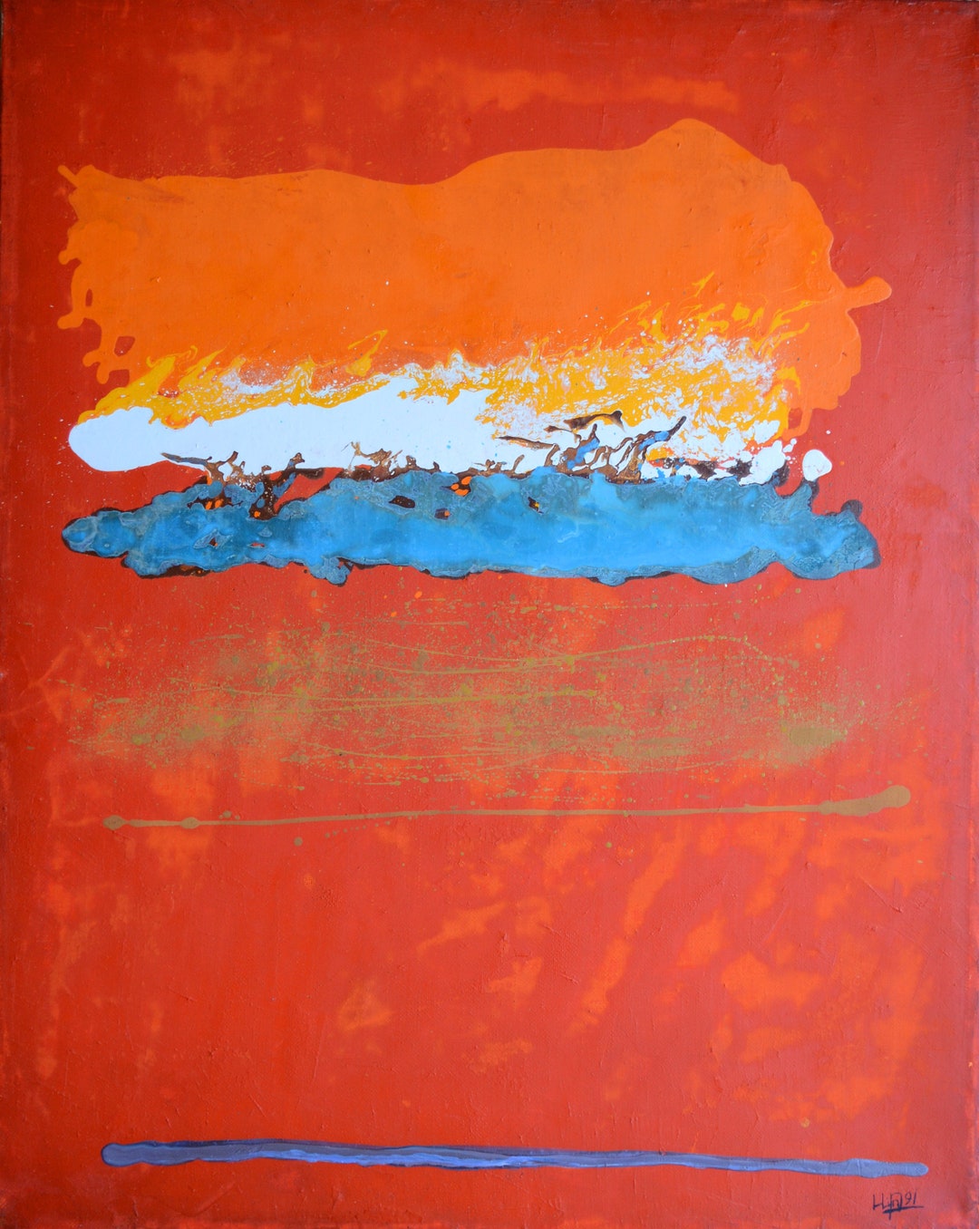 Large Wall Art Original Painting abstract 9 Etsy