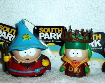 South Park Black Friday Trilogy Christmas Ornament Set of 4 Cartma Stan Kyle Princess Kenny