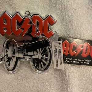 AC/DC Cannon Logo Christmas Ornament For Those About To Rock