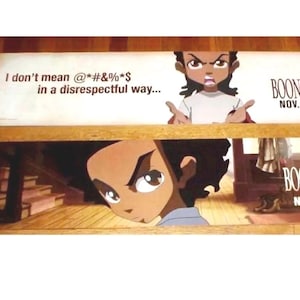 The Boondocks Subway Poster Banner Set of 2 Huey and Riley Freeman