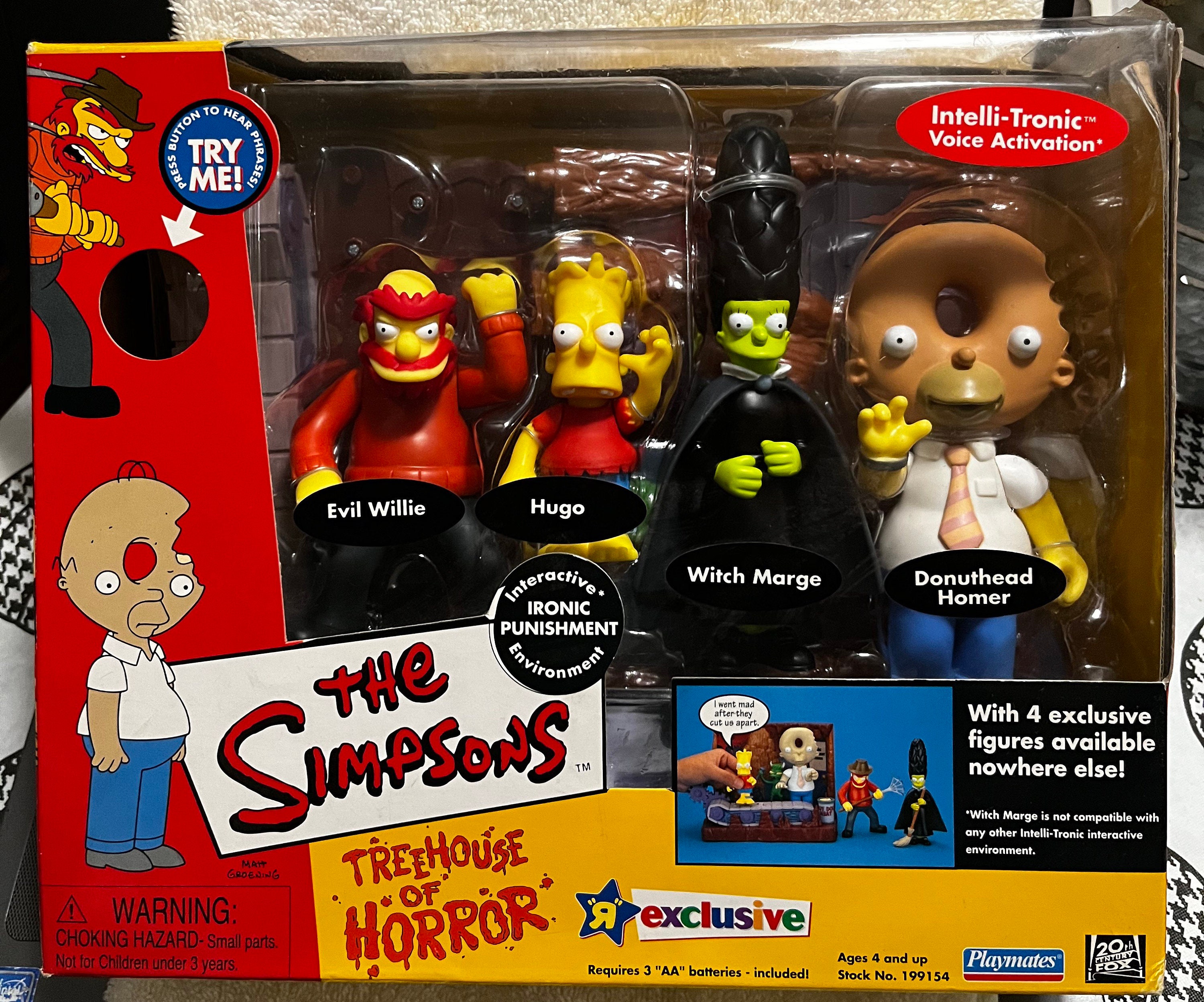 stan'sFLOW EX simanoセイントハブ 完組3本セットUsed品 The Simpsons WOS Treehouse of Horrors Ironic Punishment Playset
