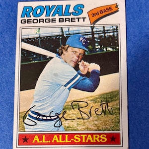 1977 Topps George Brett  #580 Baseball Card Good condition Hall Of Fame HOF KC Royals Kansas City Royals