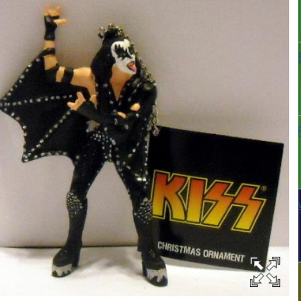 Kiss Gene Simmons Demon Figural Christmas Ornament