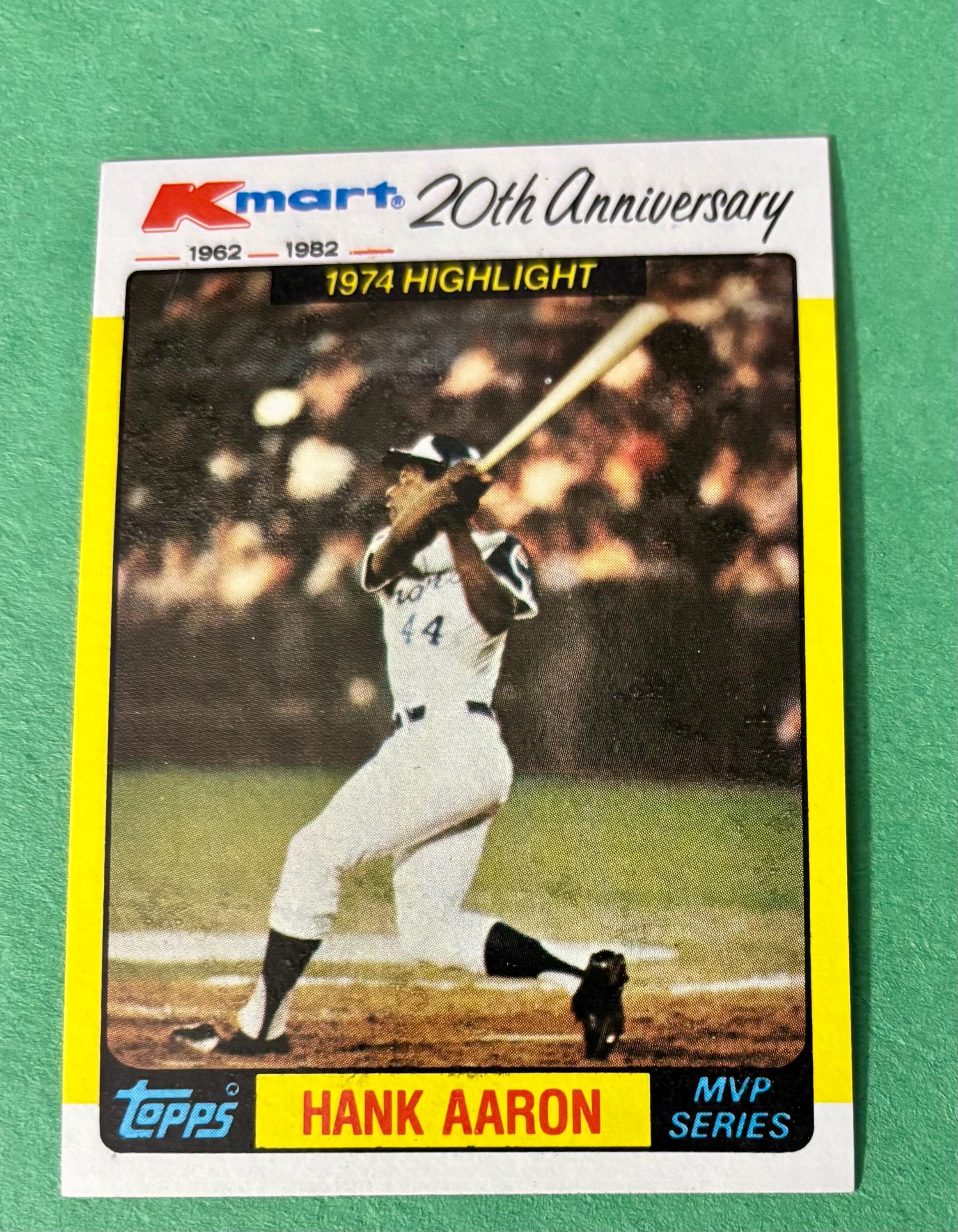 Hank Aaron Baseball Card - Etsy