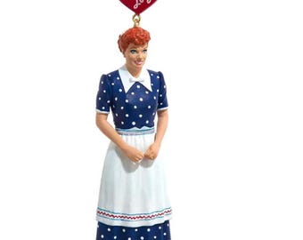 I Love Lucy Blue Polka Dot Dress Christmas Ornament - Etsy