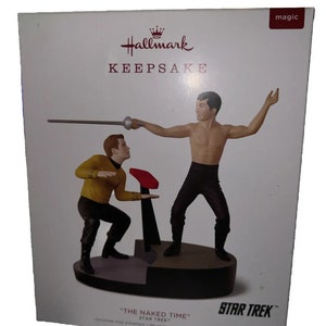 Star Trek The Naked Time Magic Sound Ornament Captain Kirk and Sulu Hallmark Christmas Ornament