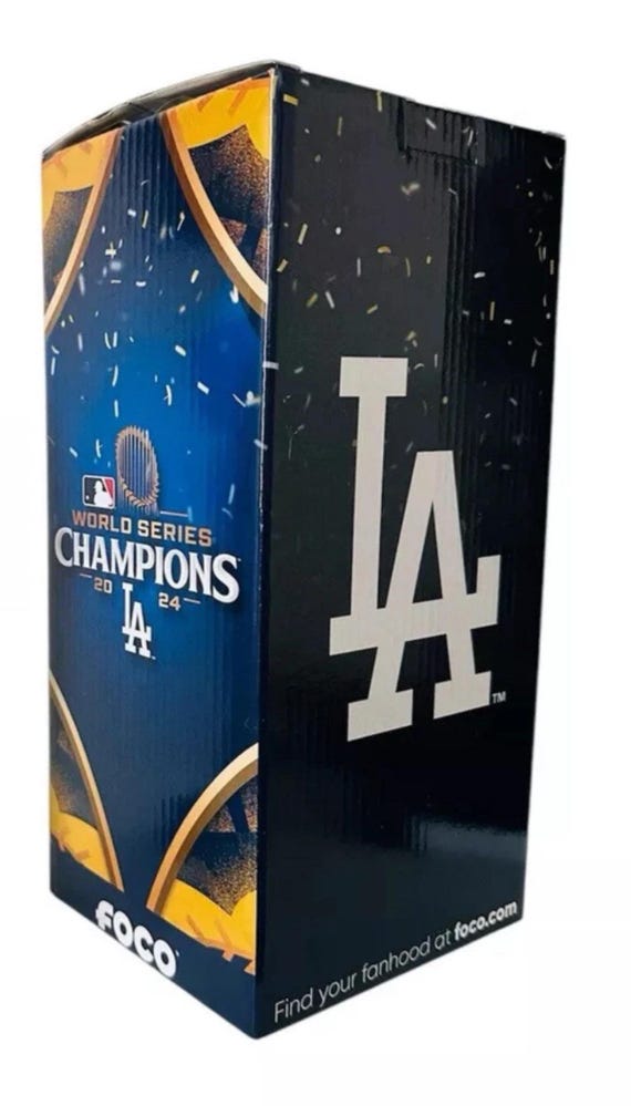 Mookie Betts 2024 WS World Series Trophy 8 Inch Bobblehead LA