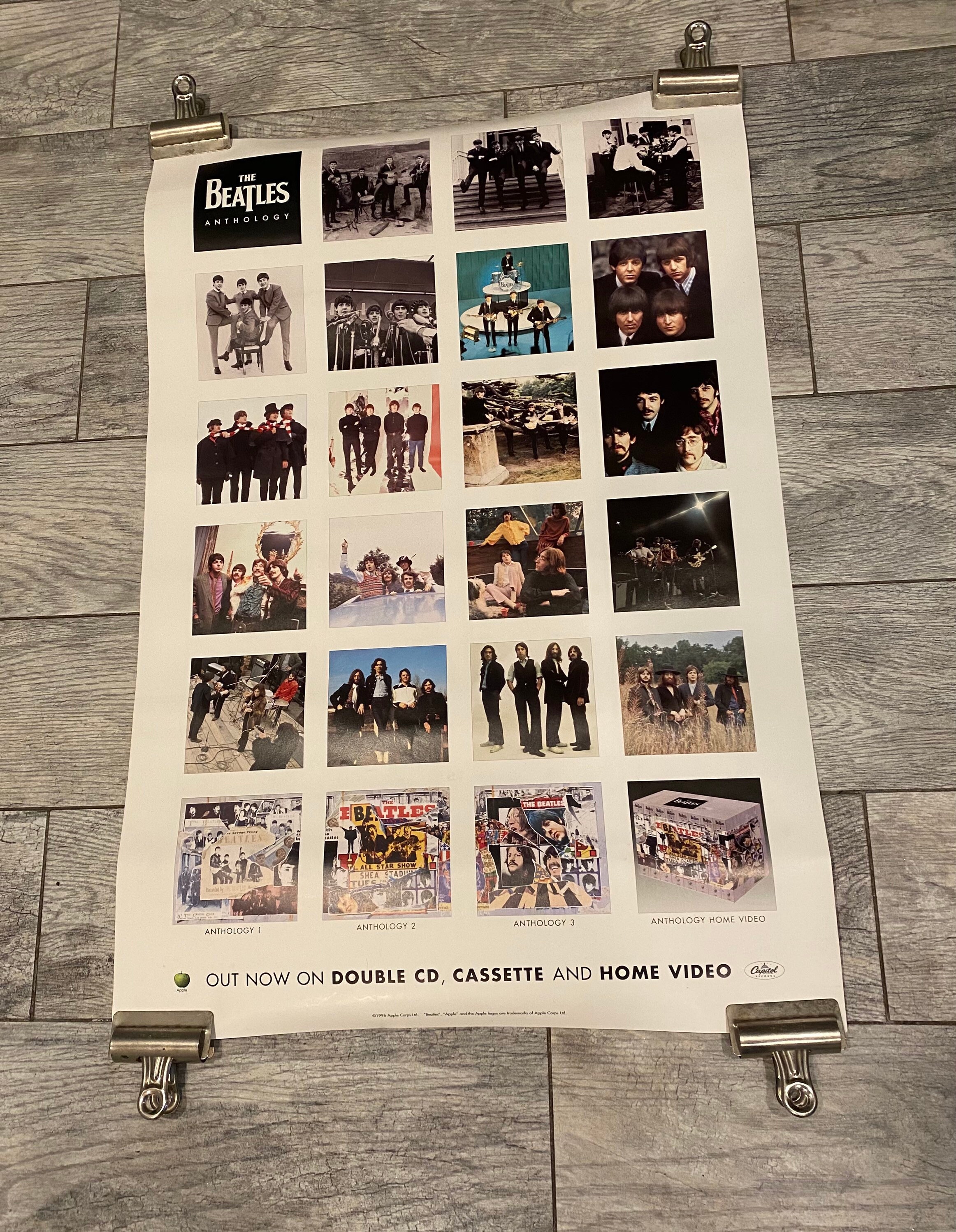 The Beatles 1996 20x30 Inch Double Sided Anthology Promo Poster - Etsy