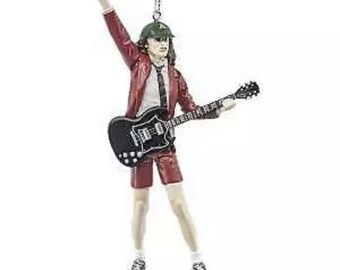 Other AC/DC Memorabilia AC/DC Angus Young Replica Green Embroidered Hat ...