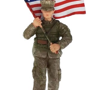 USMC US Marine Corps US Marine Fully Figural Christmas Ornament New w Tags