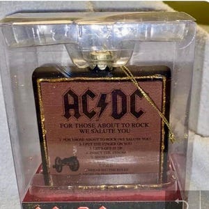AC/DC for Those About to Rock Double Sided Album Cover Glass Christmas ...