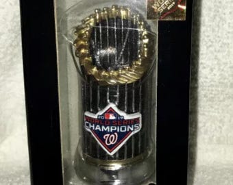 Washington Nationals 2019 World Series Champions World Series Trophy Christmas Ornament New in Box Fully Licensed by MLB FOCO