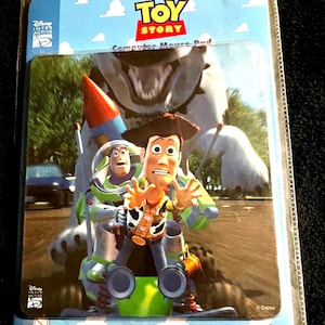 Vintage Toy Story Buzz Lightyear Woody Mousepad New in Package