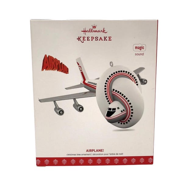 Airplane ! The Movie  Hallmark Keepsake Christmas Ornament  New in Box Airplane!