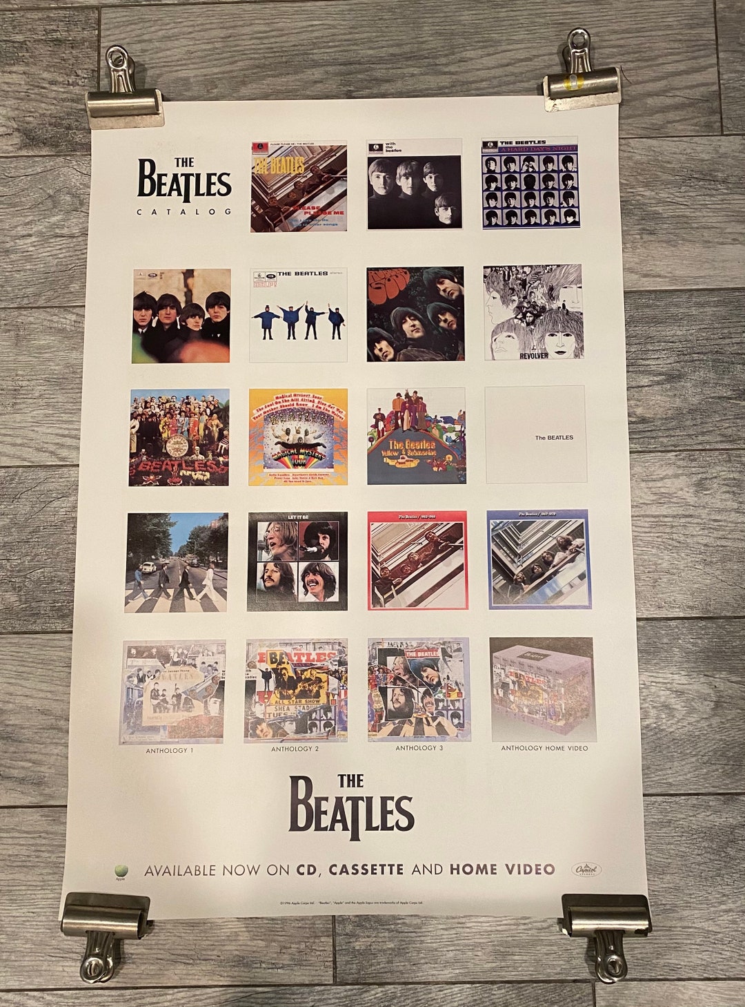 The Beatles 1996 20x30 Inch Double Sided Anthology Promo Poster - Etsy