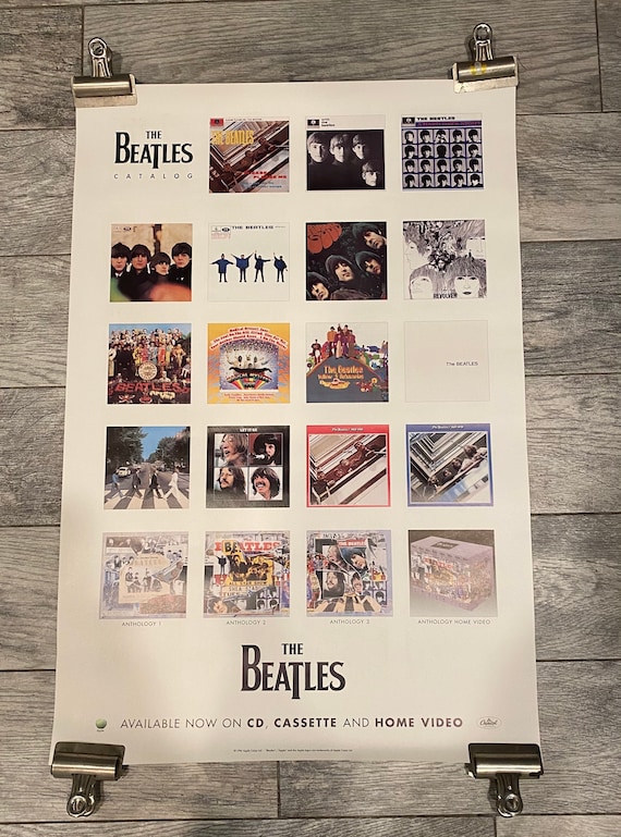 Beatles Poster ❺ The Beatles 11 Signed Black And White Poster English Rock