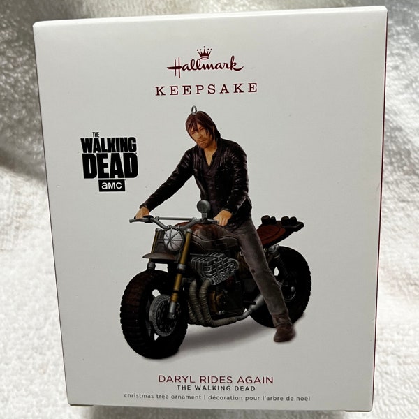 The Walking Dead Daryl Dixon Motorcycle Hallmark Christmas Ornament TWD
