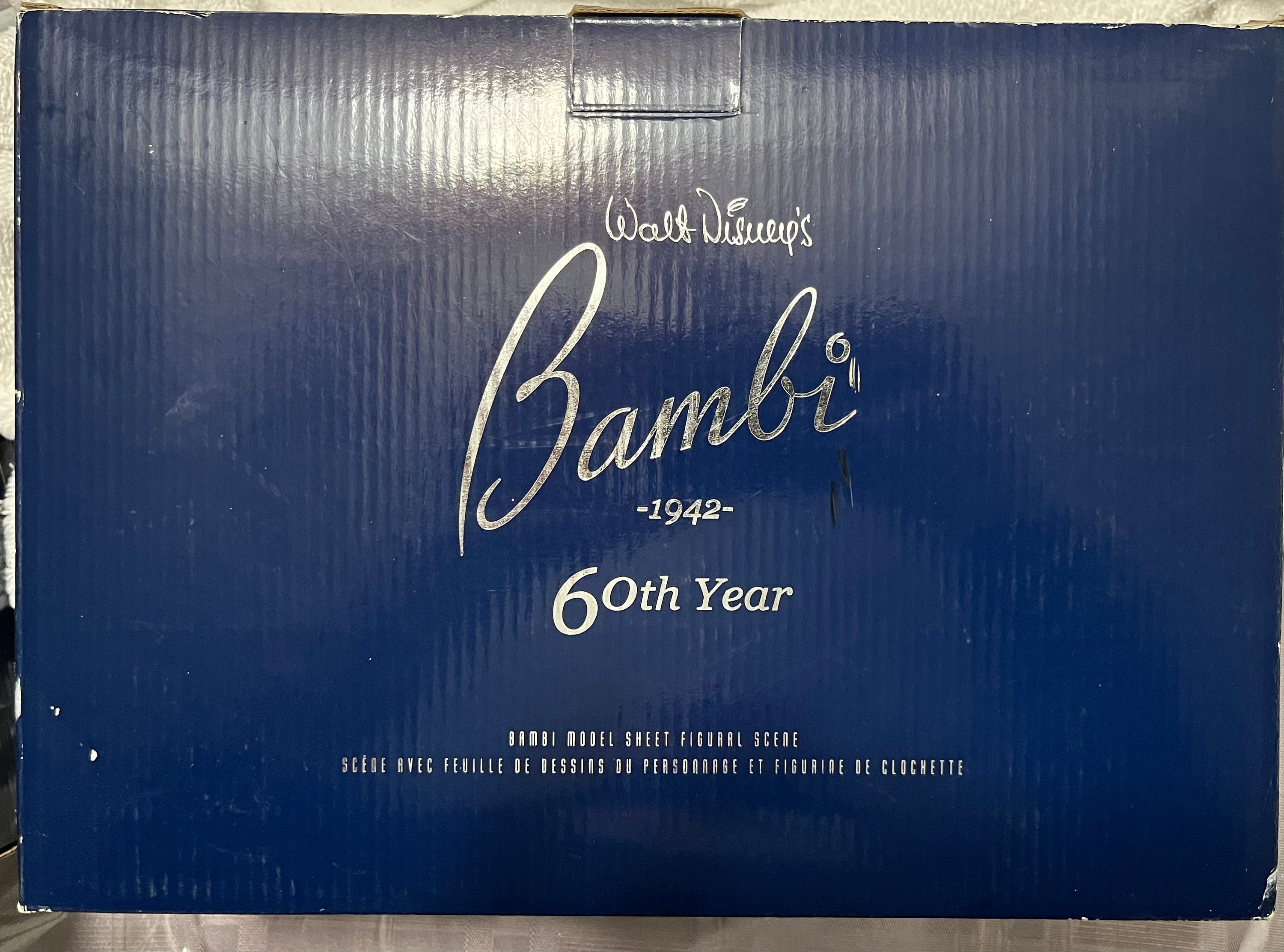 Walt Disney Limited Edition Bambi 1942 60th Year Porcelain