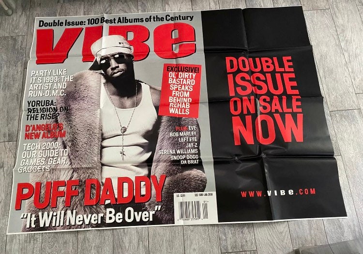 Vintage Vibe Magazine Puff Daddy P Diddy Sean Combs NYC Subway Etsy