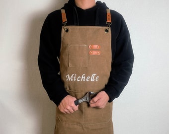 Custom Embroidered Apron | Personalize Embroidered Text Apron for Men Women | Custom Embroidery Apron | Best Gift For Her |Mother’s Day Gift