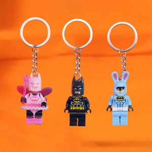 Porte-clés personnage 3D fée chauve-souris, Porte-clés super-héros, Accessoire sac à dos personnalisé, Accessoires porte-clés, Cadeaux pour lui Set of 3pcs